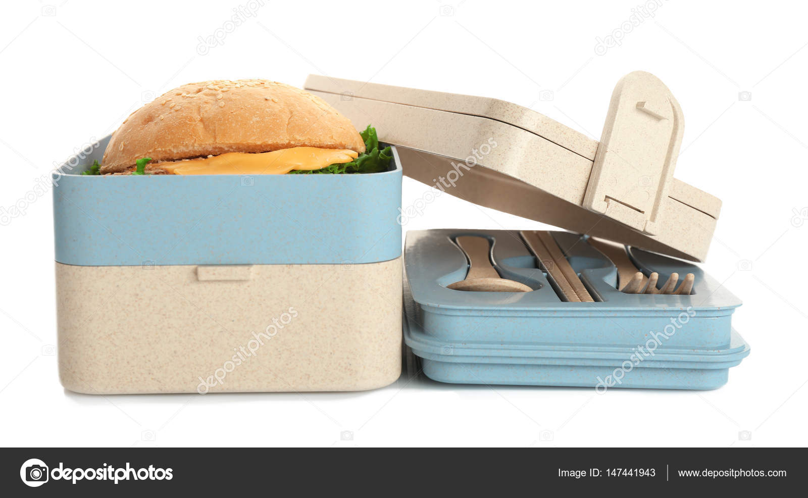Open Lunch Box Stock Photo Open Lunch Box Stock Photo