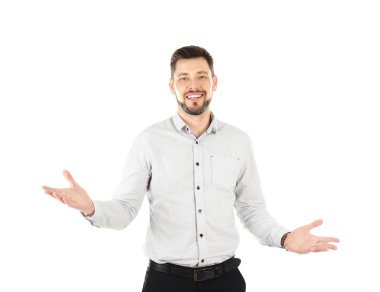 Yakışıklı genç adam.  