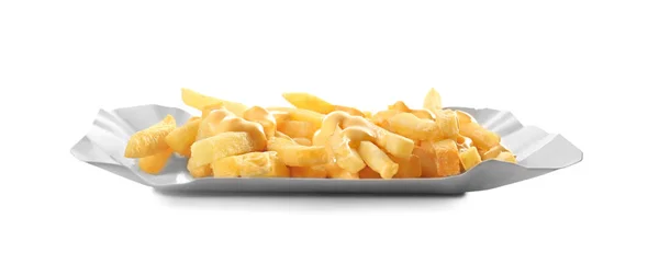 Tasty cheese fries — Stock Photo, Image