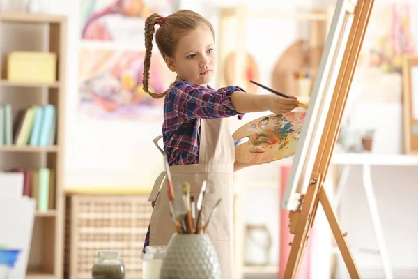 Cute little artist — Stock Photo, Image