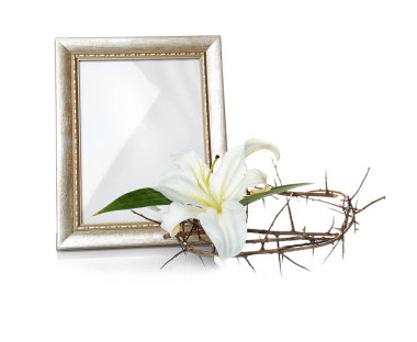 Çerçeve, taç dikenler ve Beyaz Zambak