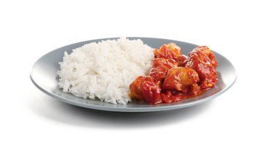 tavuk tikka masala ve pirinç 