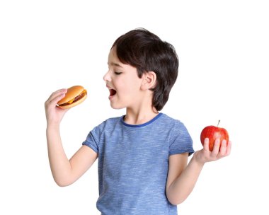 Şirin küçük çocuk. 