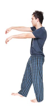 Genç adam somnambulism acı 