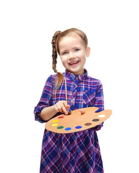 Cute little artist — Stock Photo, Image