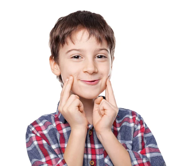 Pequeno menino bonito — Fotografia de Stock