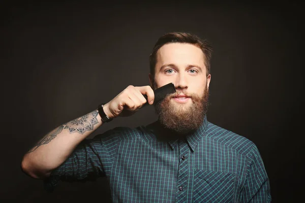 Handsome bearded man — Stock Photo, Image