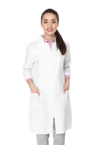 Young woman pharmacist Stock Picture