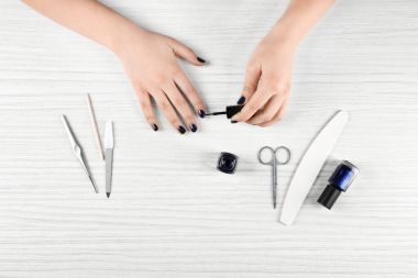 Tırnak sanat kavramı. 