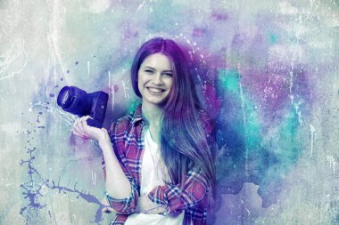 Genç profesyonel fotoğrafçı