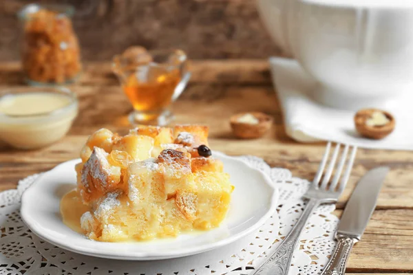 Lekkere broodpudding — Stockfoto