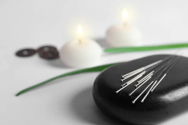 Set of needles for acupuncture