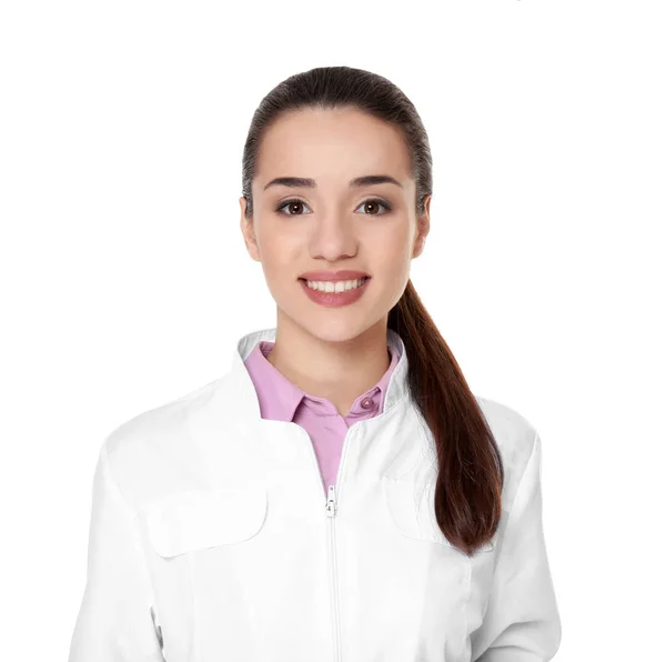 Fiatal nő gyógyszerész — Stock Fotó