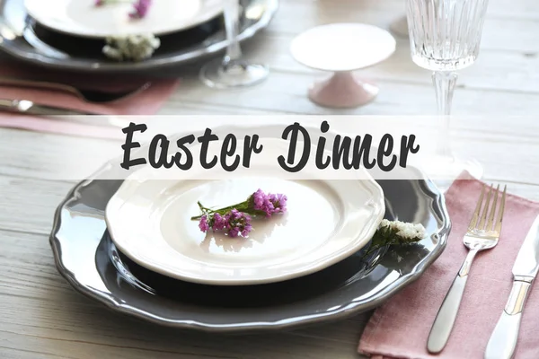 Text EASTER DINNER — Stock Photo, Image