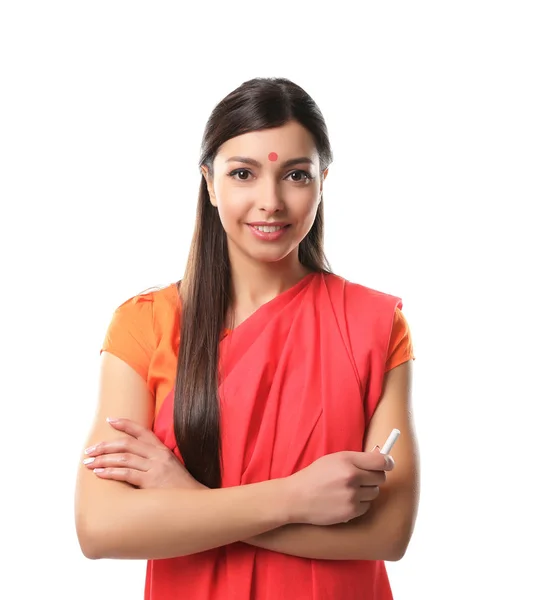 Indian female teacher — Stock Photo, Image