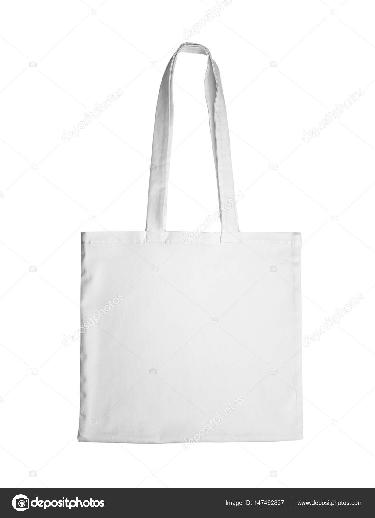 white fabric bag