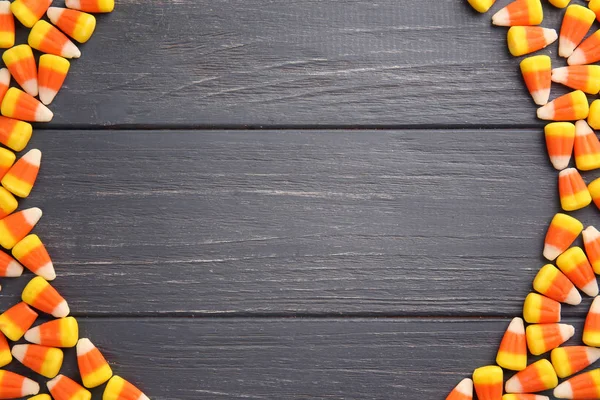 Colorful Halloween candy corns — Stock Photo, Image