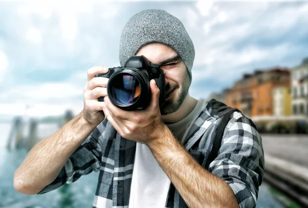 Fotografo che fotografa — Foto Stock