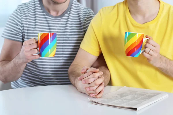 Gelukkig gay paar — Stockfoto