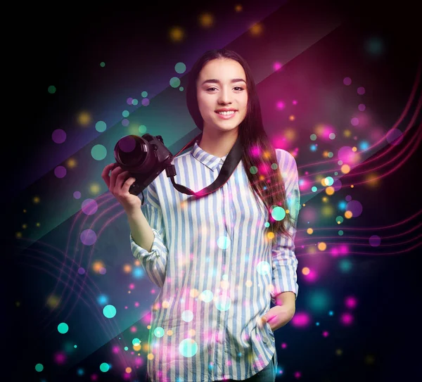 Young professional photographer — Stock Photo, Image