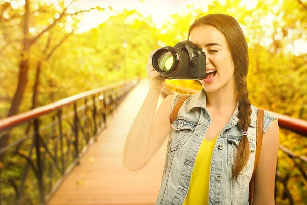 Fotograaf maakt foto — Stockfoto