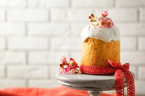 Dessertstand mit süßem Osterkuchen — Stockfoto