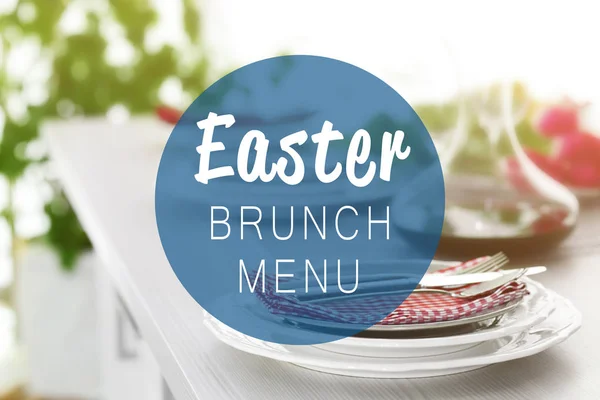 Text EASTER BRUNCH MENU — Stock Photo, Image