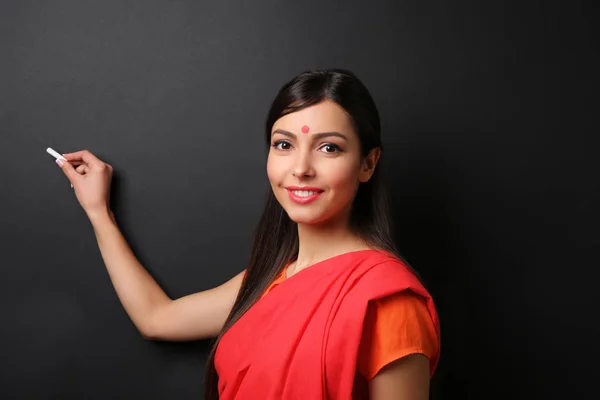 Indian female teacher — Stock Photo, Image