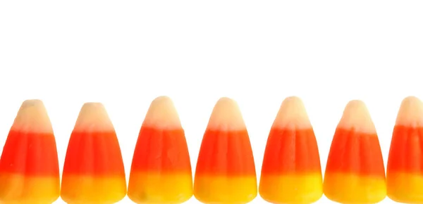 Bunte halloween candy corns — Stockfoto