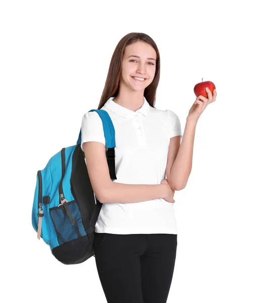 Bonito adolescente estudante — Fotografia de Stock