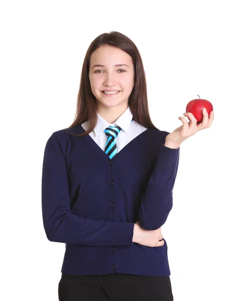 Cute teen schoolgirl — Stock Photo, Image