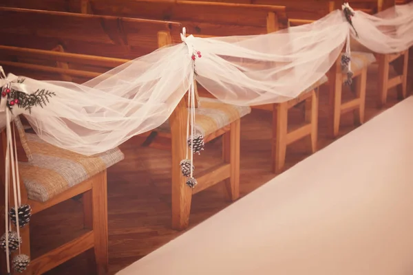 Asientos en ceremonia de boda — Foto de Stock