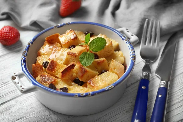 Delicious bread pudding — Stock Photo, Image