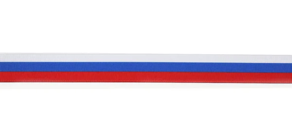 Wstążki w kolorach flagi rosyjskiej — Zdjęcie stockowe