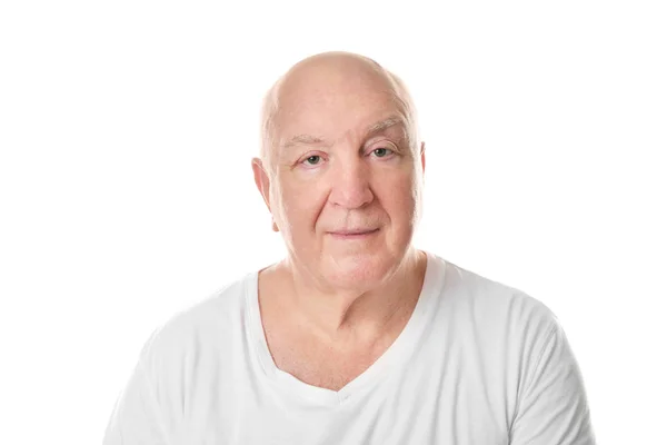Bald senior man — Stok fotoğraf