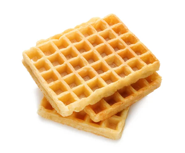 Leckere goldene Waffeln — Stockfoto