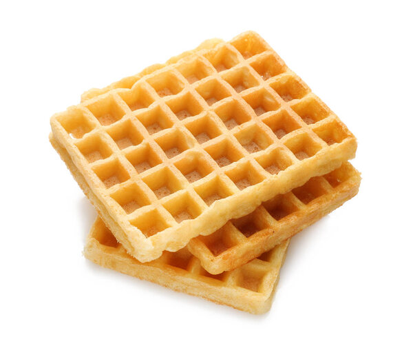 Tasty golden waffles