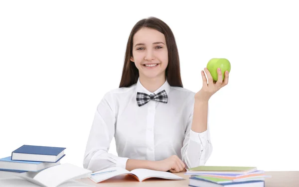 Bonito adolescente estudante — Fotografia de Stock