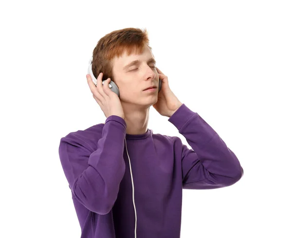 Adolescente escuchando música — Foto de Stock