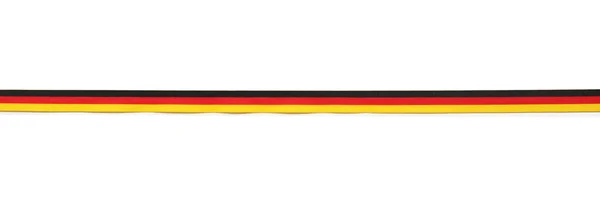Κορδέλα στα χρώματα του Γερμανική σημαία — Φωτογραφία Αρχείου