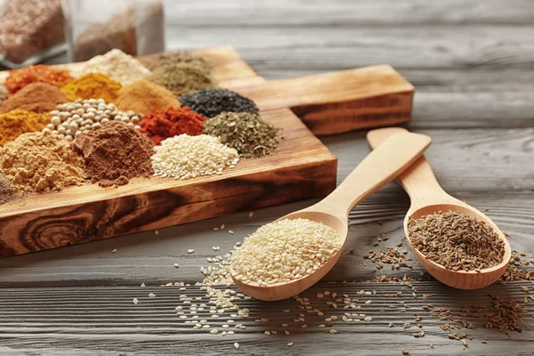 Heaps of Different spices — Stock Photo, Image