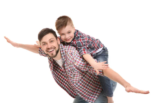 Bello uomo con figlio — Foto Stock