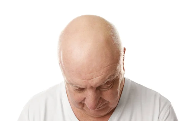 Bald senior man — Stock Photo, Image