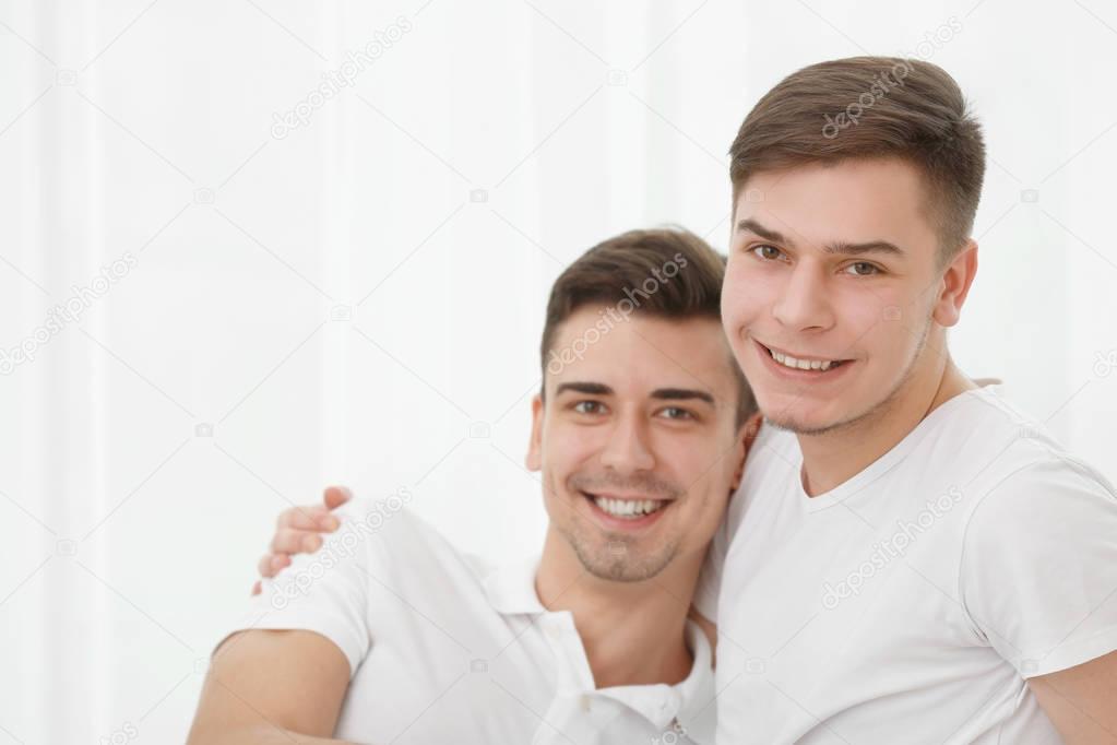 Happy gay couple 