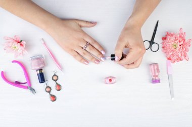 Tırnak sanat kavramı. 