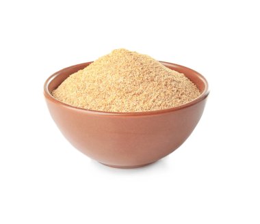 Bowl with bread crumbs clipart