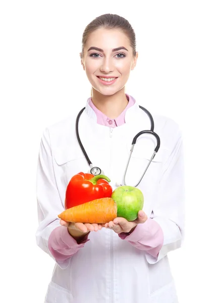 Nutricionista femenina joven — Foto de Stock