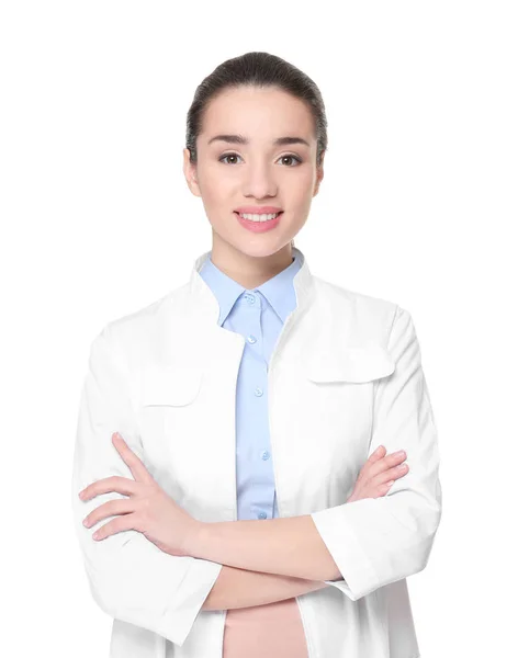 Jeune femme pharmacienne — Photo