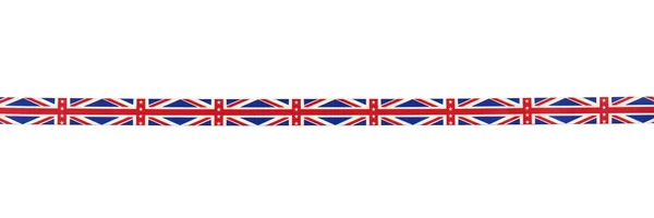 Kleur lint met Britse vlag — Stockfoto