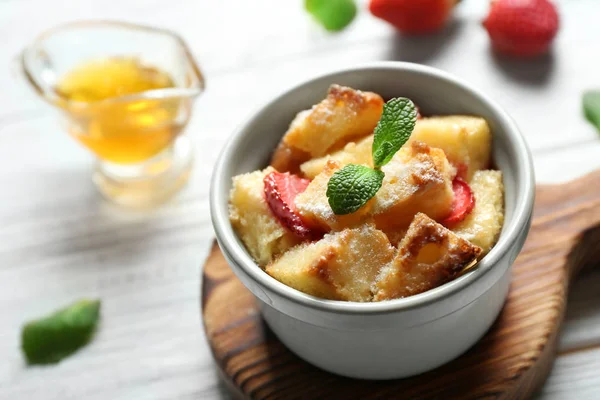 Pudim de pão delicioso — Fotografia de Stock